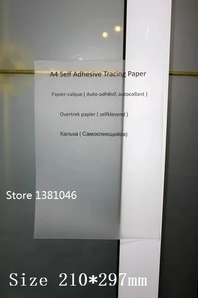 Size A4 Printable Self Adhesive Vellum Tracing Paper For Sketching Drawing 5/10/30 - You Choose Quantity