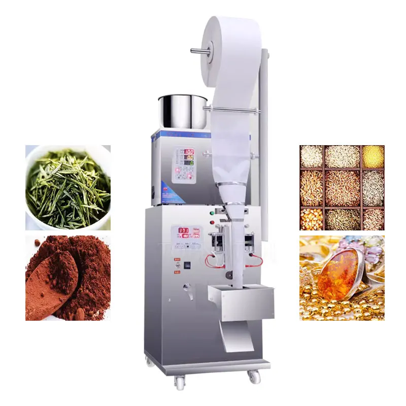 Packing Machine For Rice Grain Automatic Weighing Filling Machine Granule Powder Packaging Machine Three Side Seal