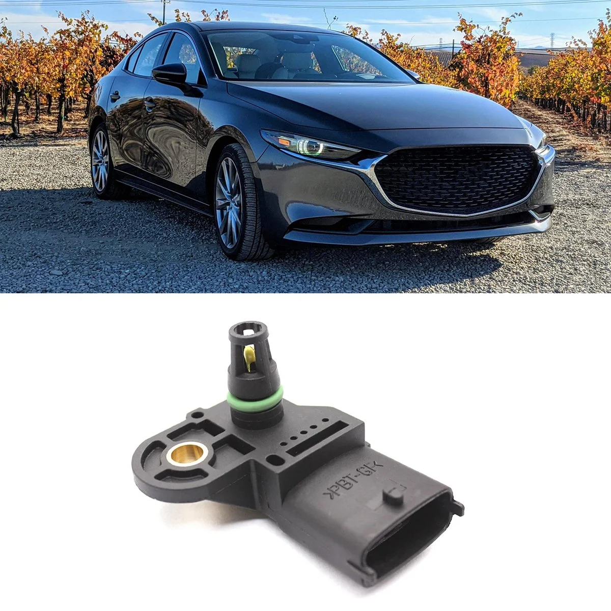 Sensor de presión de aire de admisión para coche, accesorio con mapa, para Ford Mazda, 0281002845