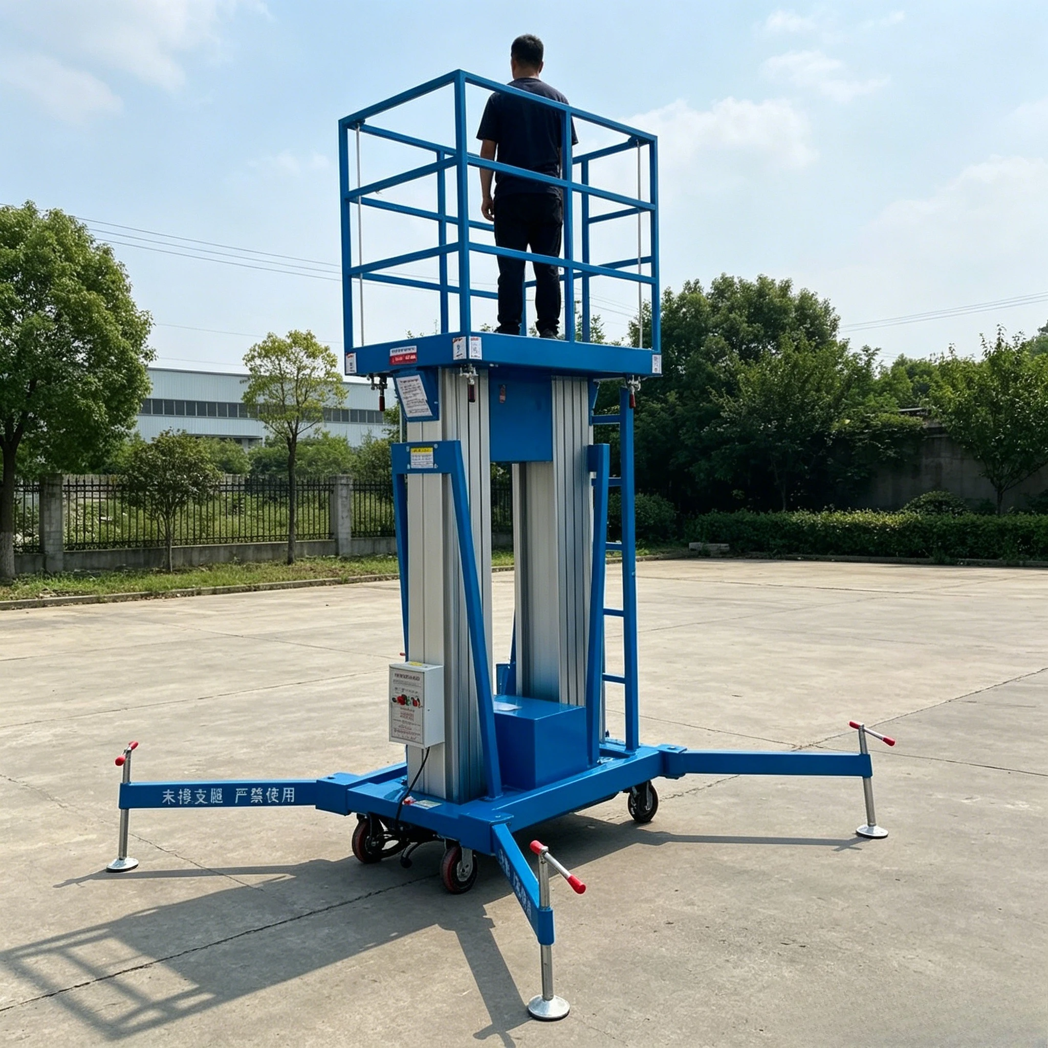 Customizable 10m 14m Single/Double Column Mast Hydraulic Aluminum Alloy Lifting Platform Mobile Small Lift