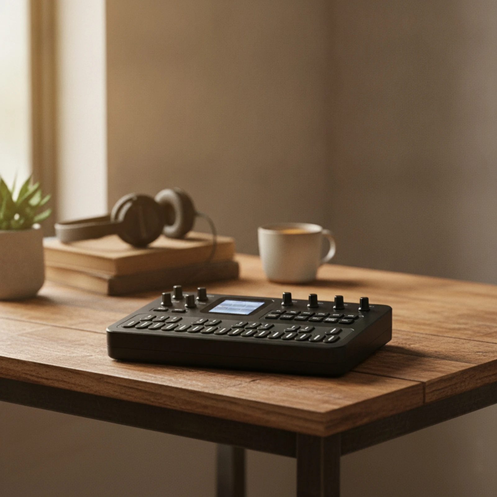 Synthesizer with Built-in Speaker Compact Portable MIDI Controller USB MIDI Keyboard Controller Rechargeable Responsive