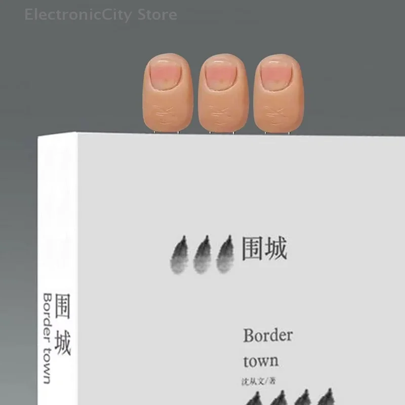 3Pcs 3D Resin Realistic Finger Bookmarks Decoration Simulation Finger Paper Clips Horror Halloween Gift Paperclip Bookmarks
