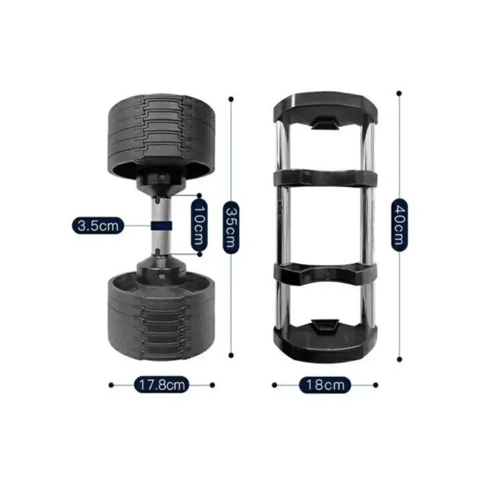 Top Cheaper  52lbs 90lbs 24kg 32kg  40kg  Steel Adjustable Dumbbell