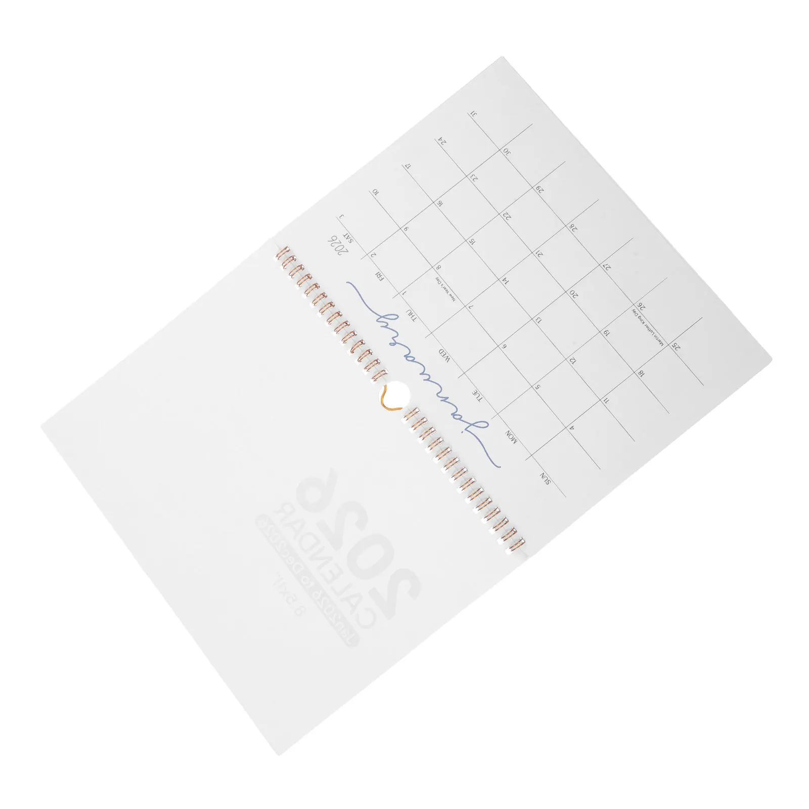 

2026 Yearly Wall Calendar Spiral Bound 12 Month Horizontal Planner Aesthetic Decorative Functional for Office Home School Family