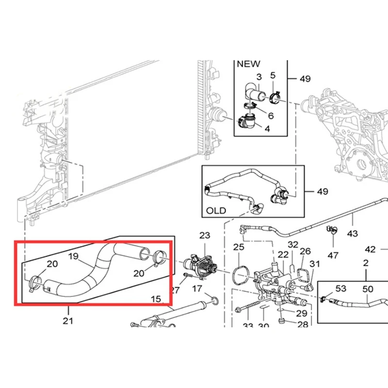 Chevaluux 2011-2014用ラジエーターホースウォーターパイプ、エンジンタイラータンホース、ヒーター、9048532、9076033、95389388