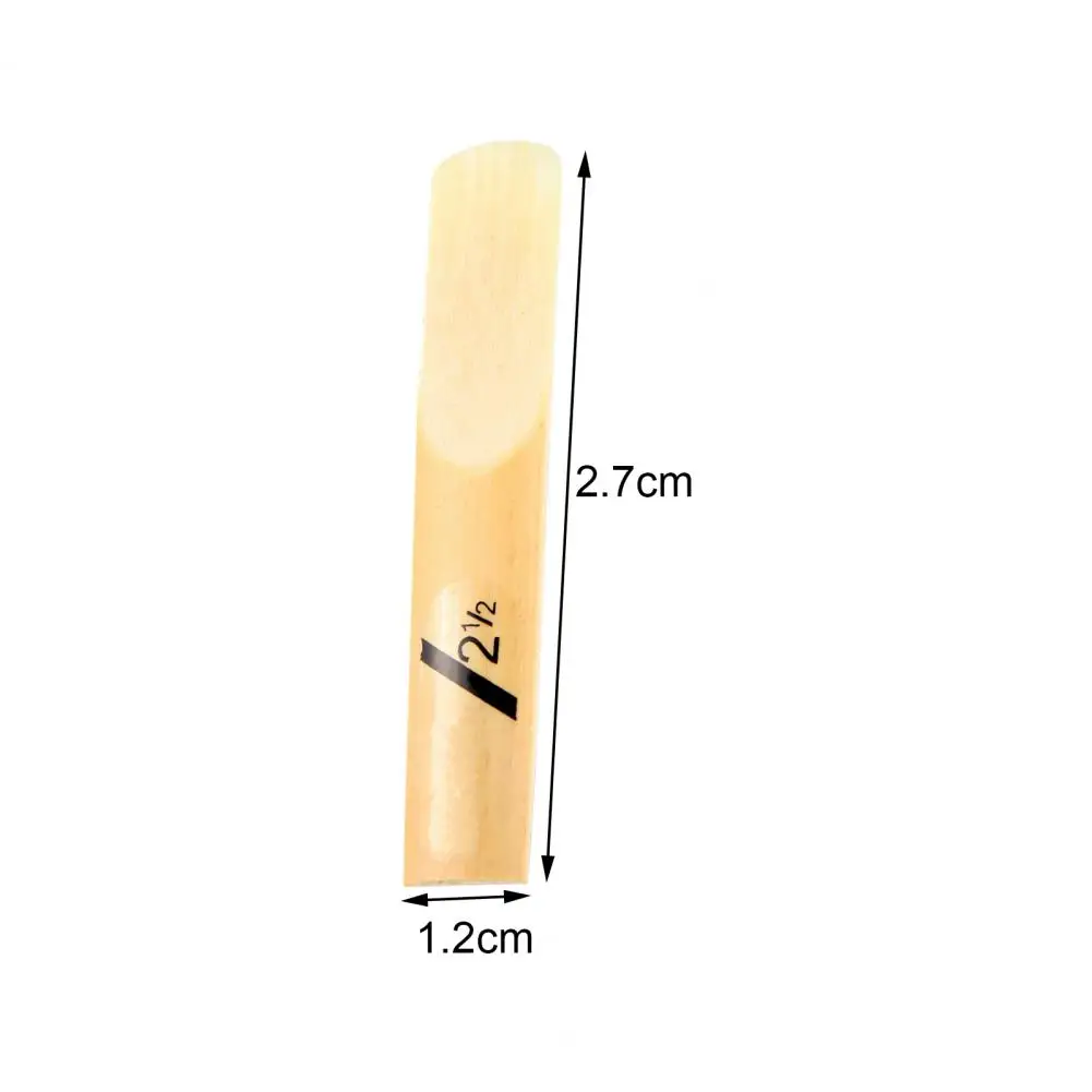 10Pcs/Set Clarinet Reed Skin-Friendly Anti-Corrosion Lightweight Smooth Wood Portable Tenor Clarinet Reed for Musician