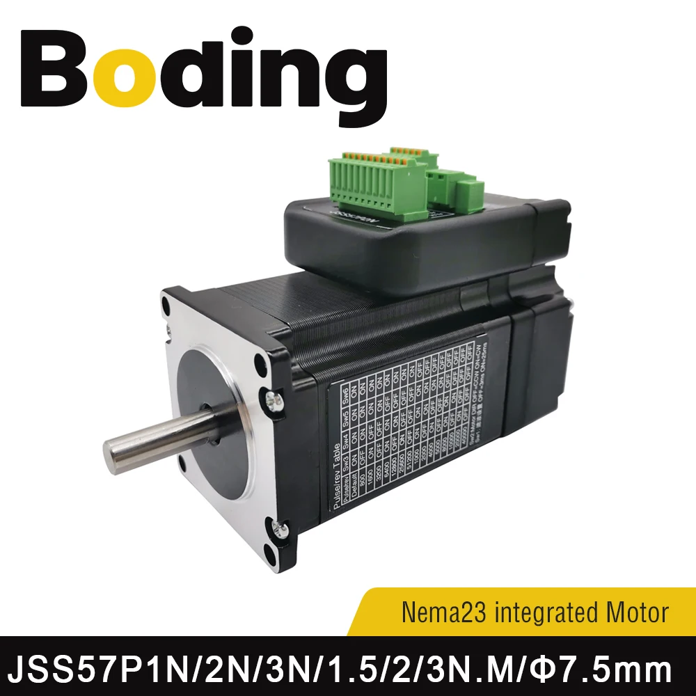 Boding Nema23 Integrated Step Servo Motor With Driver 1.5nm Jss57p1n 2nm Jss57p2n 3nm Jss57p3n