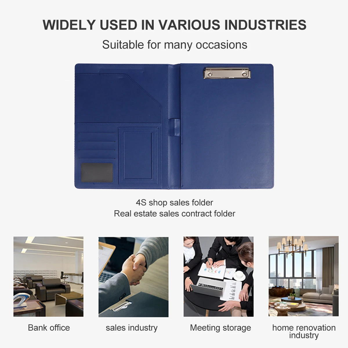 

1pc A4 File Folders Office Document Folder Portable Business File Organizer Waterproof Document Holder For School