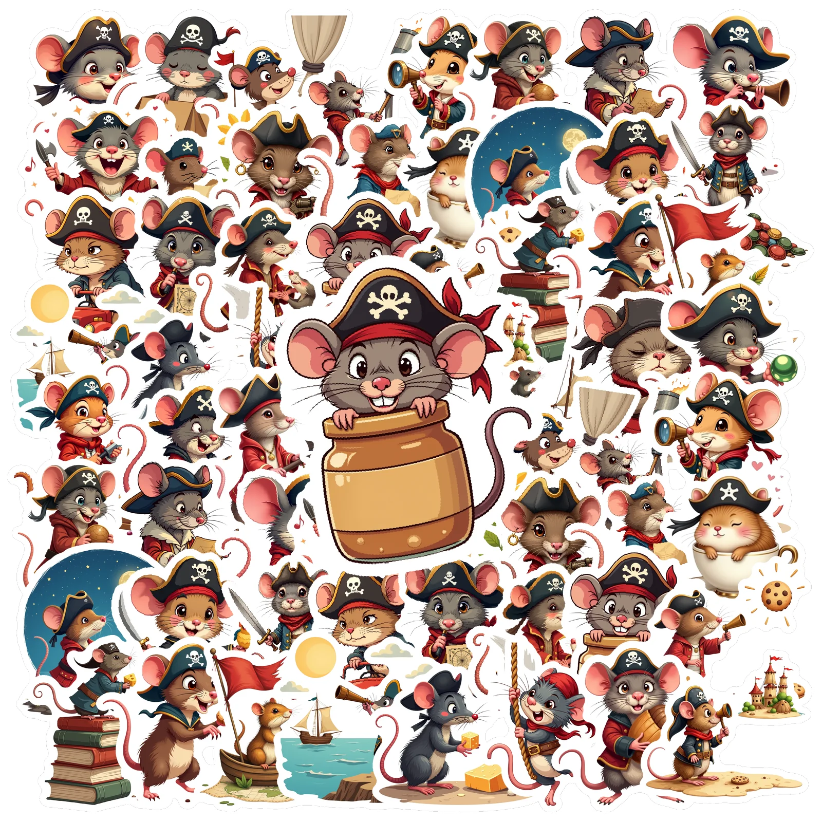 35pcs-100pcs Decals multicolor Cartoon Stickers Vinyl Stickers Mouse Stickers for Instrument Decoration 's Fun Suitcase