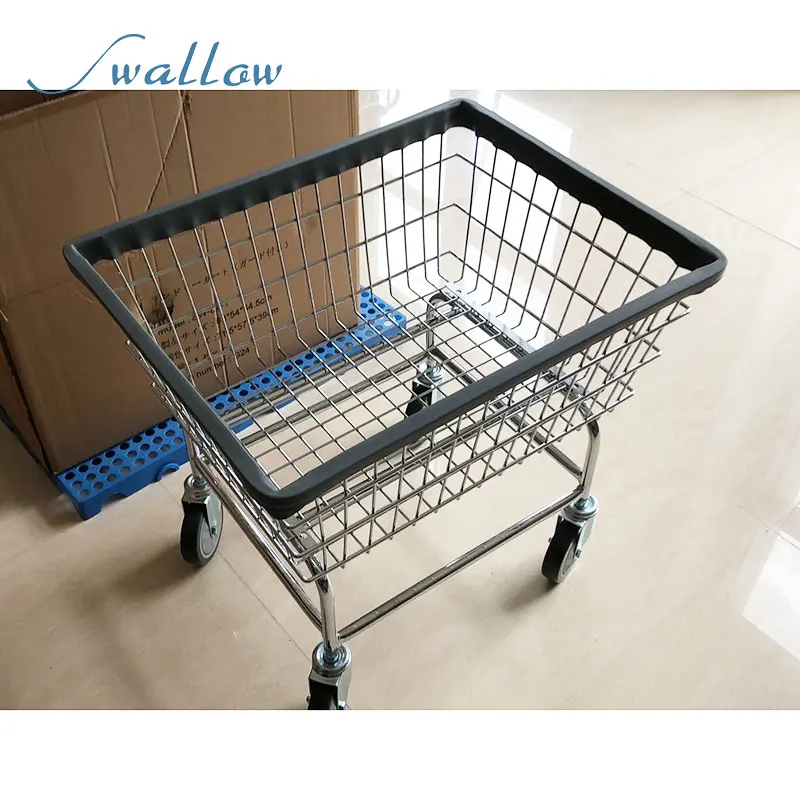 Kurzer Wäschekorb mit Rädern, multifunktionaler Wäschekorb mit Ständer für einfache Bewegung