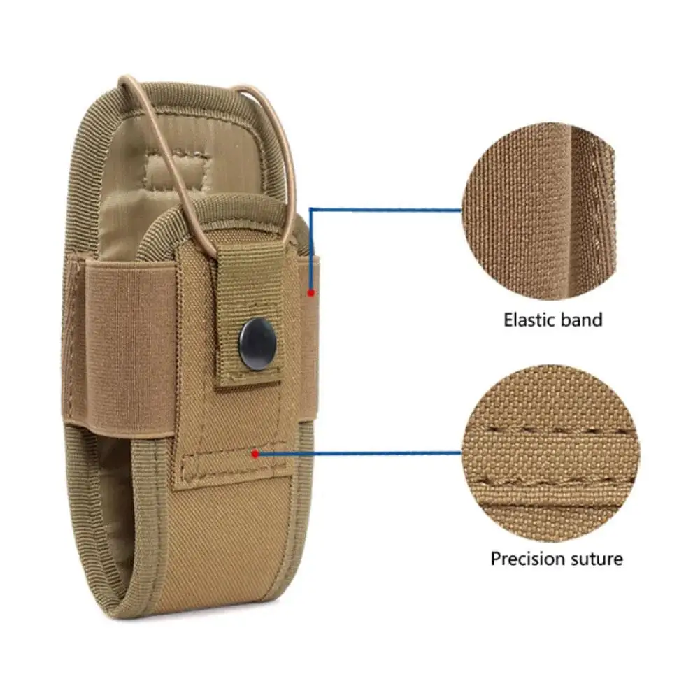 Outdoor Tactical Molle Radio Walkie Talkie Pouch Waterproof Pocket Interphone Holster Carry Bag Walkie-Talkie Case Holder