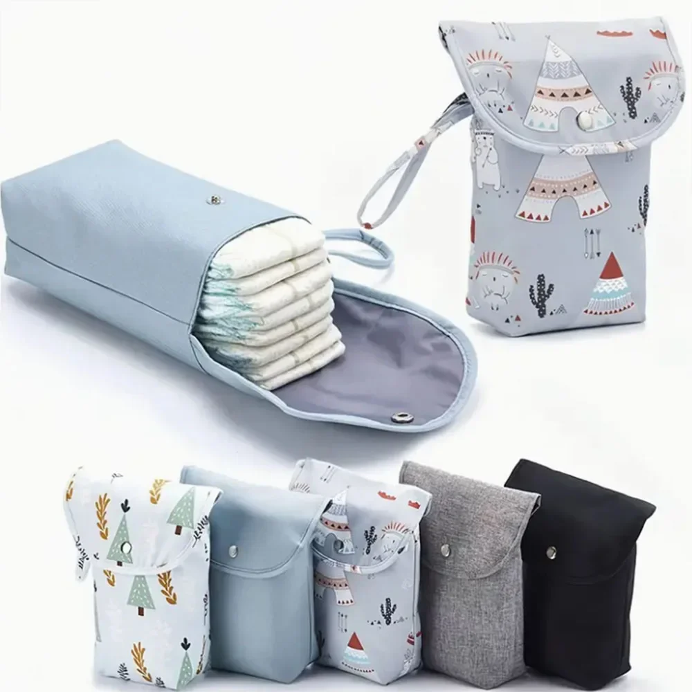 New Reusable Diaper Bag Handbag Large Capacity Mommy Diaper Storage Bag Carrying Bag for Going Out