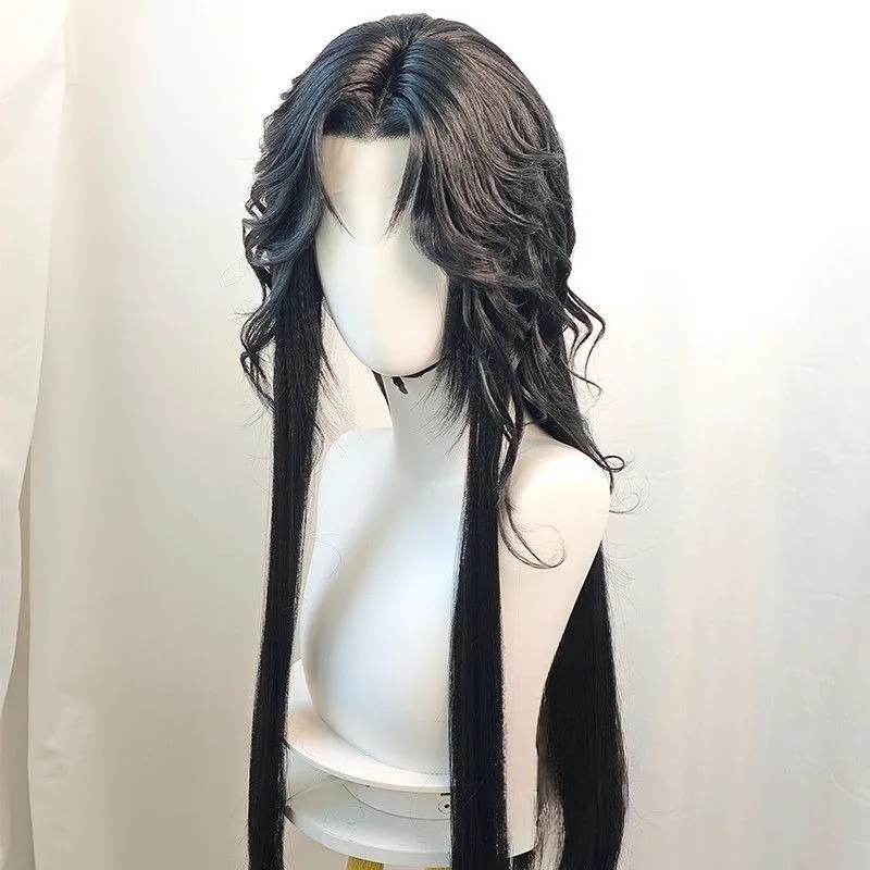 Anime The Scum Villain’s Self Luo Binghe Customized Wig Black Long Hair Unisex Shen Qingqiu Wigs Chinese Fan Wig+cap view 3