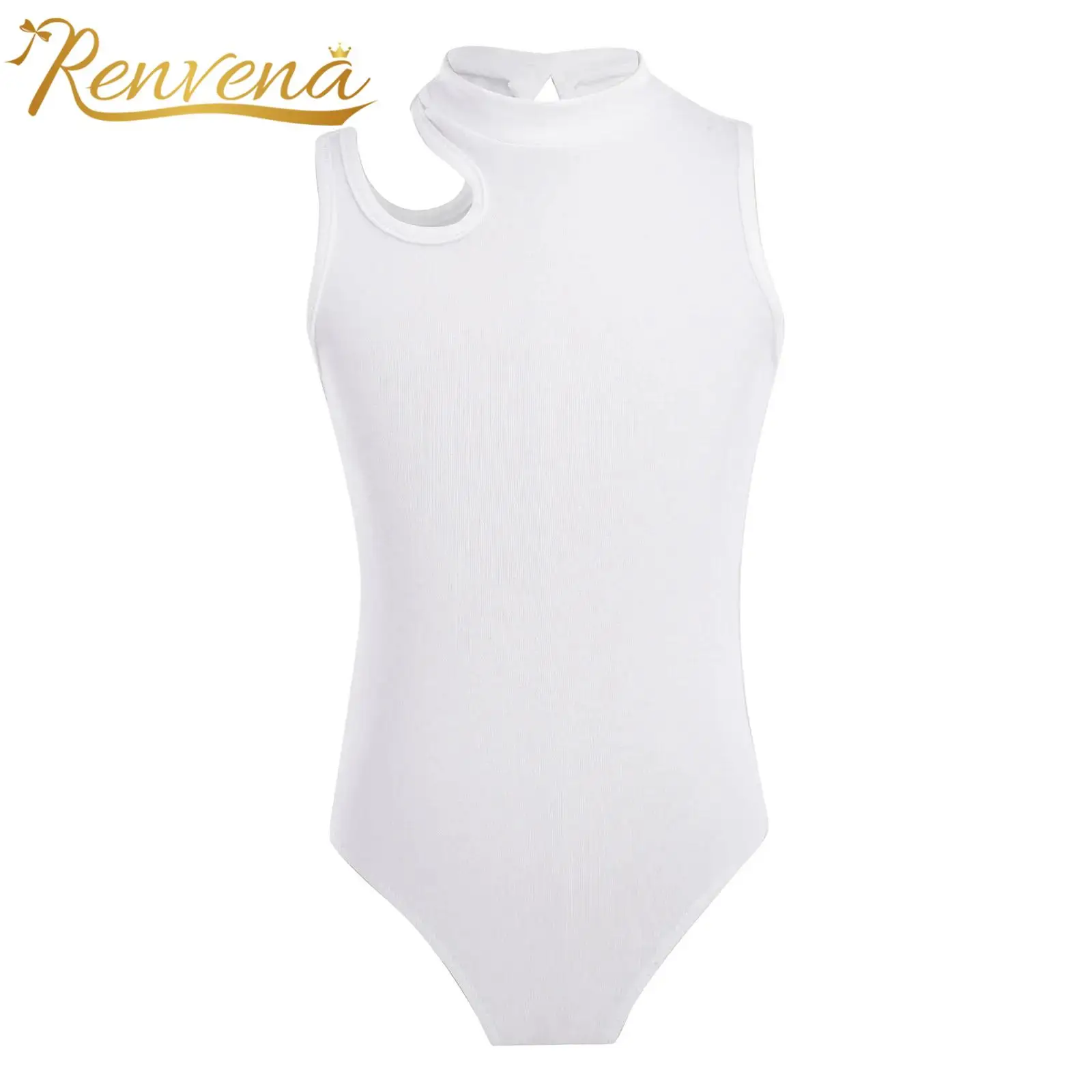 Tollders Exexcise Ballet Dance Leotard Tank Bodysuits Kids Girls Sleeveless Gymnastic Jumpsuits Ballerina Cutout Bodysuit