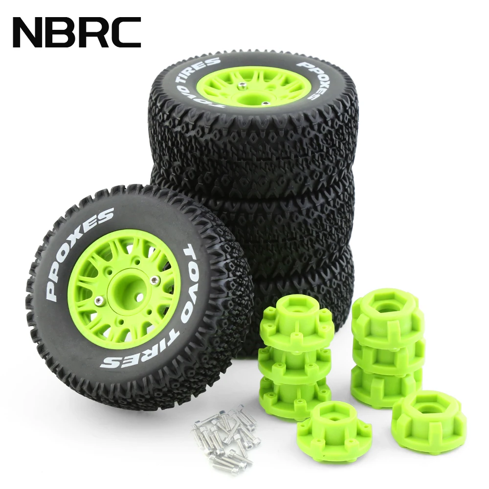 

4Pcs/Set 1/10 1/8 Short Course Truck Tire Tyres for Traxxas HSP Tamiya HPI Kyosho RC Model Off-Road Car