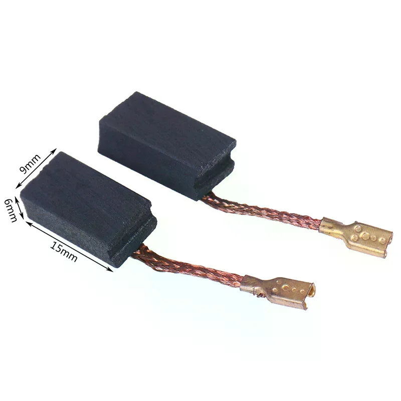 

2pcs/lot 6x 9 x 15mm Angle Grinder Carbon Brush Replacement Spare Parts