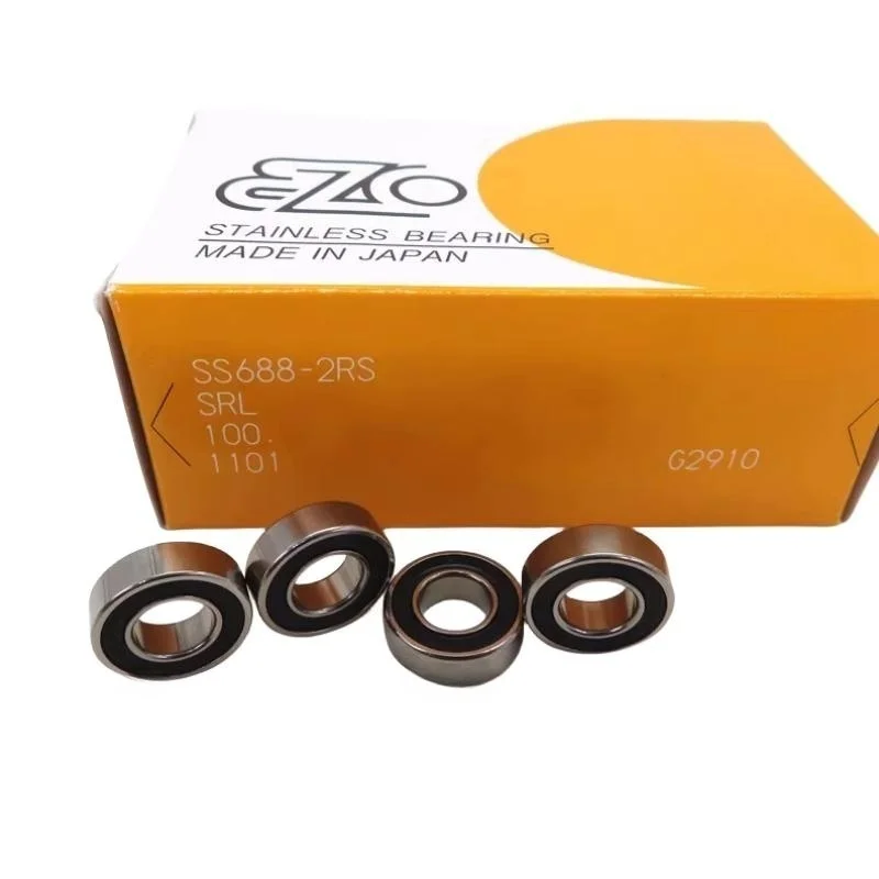 

JAPAN EZO stainless steel bearing S688RS 8*16*5mm DDL-1680DD precision miniature ball bearings S688-2RS 8x16x5 mm 688