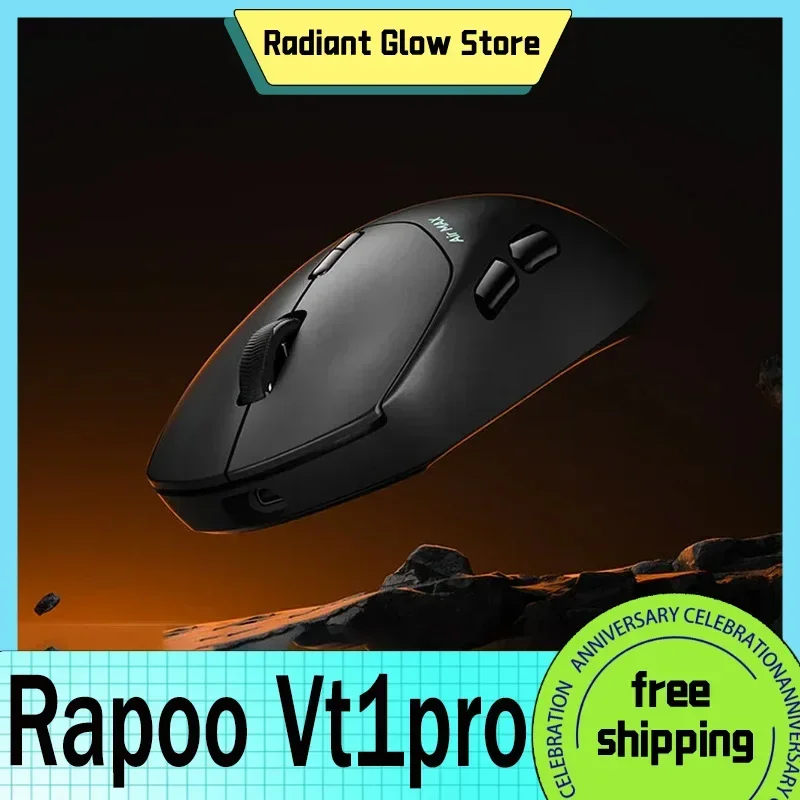 

Rapoo Vt1pro Max Mouse Wireless Dual Mode 50g Light Weight Mini 8k 3950 Chip Mouse For Esports Gaming Office Accessory Gifts