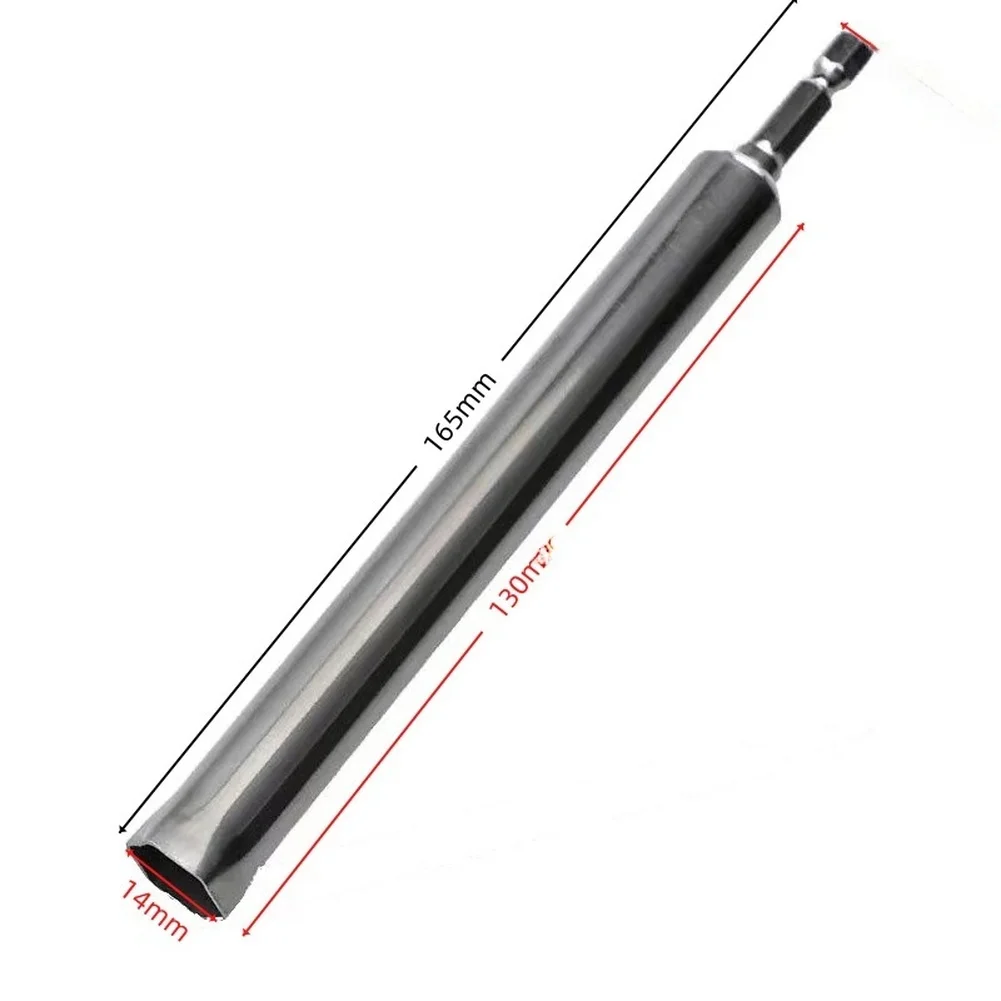 Hex Socket Ceiling Leveling Sleeve 14mm Hollow Rod Compatible with M8 Hanging Rod 45# Steel Silver 86g Lightweight