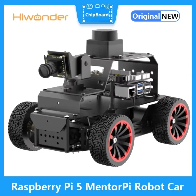 Raspberry Pi 5 Robot Mobil MentorPi A1 Ackerman Chassis 2DOF Kamera Monokuler ROS2-HUMBLE Mendukung SLAM dan Mengemudi Otonom