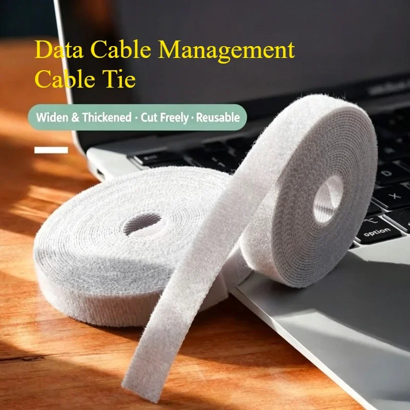 1-10pcs Data Cable Management Cable Tie Reusable Removable Multi-purpose Wire Organizer Data Cable Storage Tape Plant Fixation