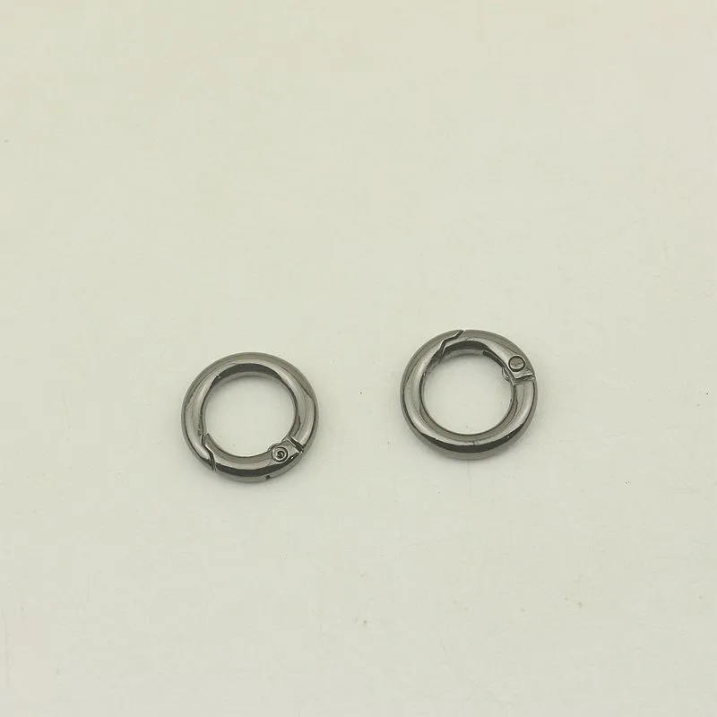 50Pcs 13mm O Ring Schnallen Frühling Schlüsselring Leder Gurtband Kette Schnalle Snap Verschluss Clip Trigger DIY Zubehör