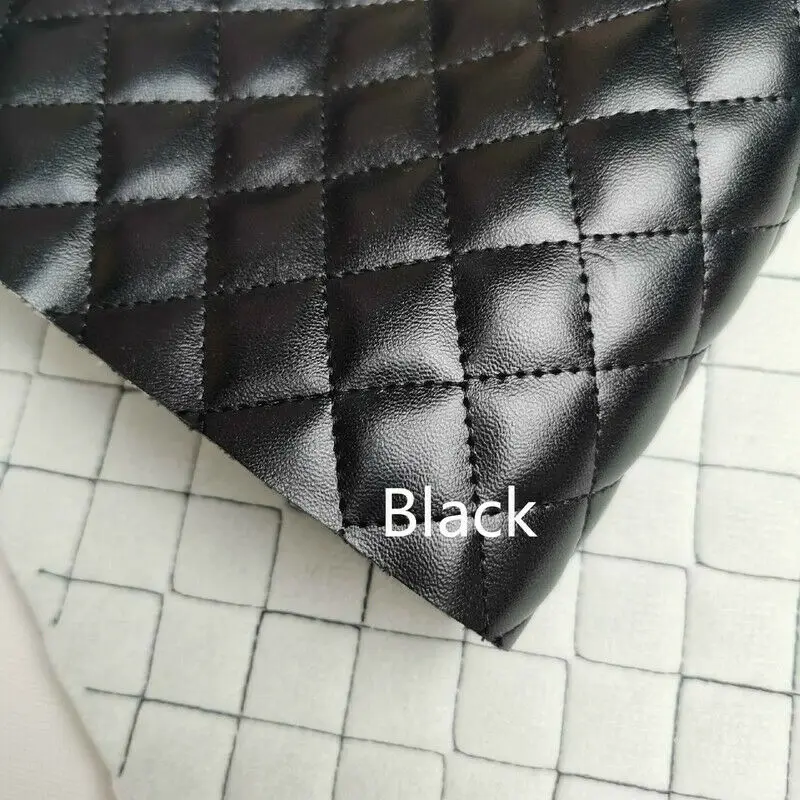 90*140cm Thick Sponge Artificial PU Leather Fabric Embroidered Diy Car Interior Upholstery Headboard Furniture Shoe Bag Material