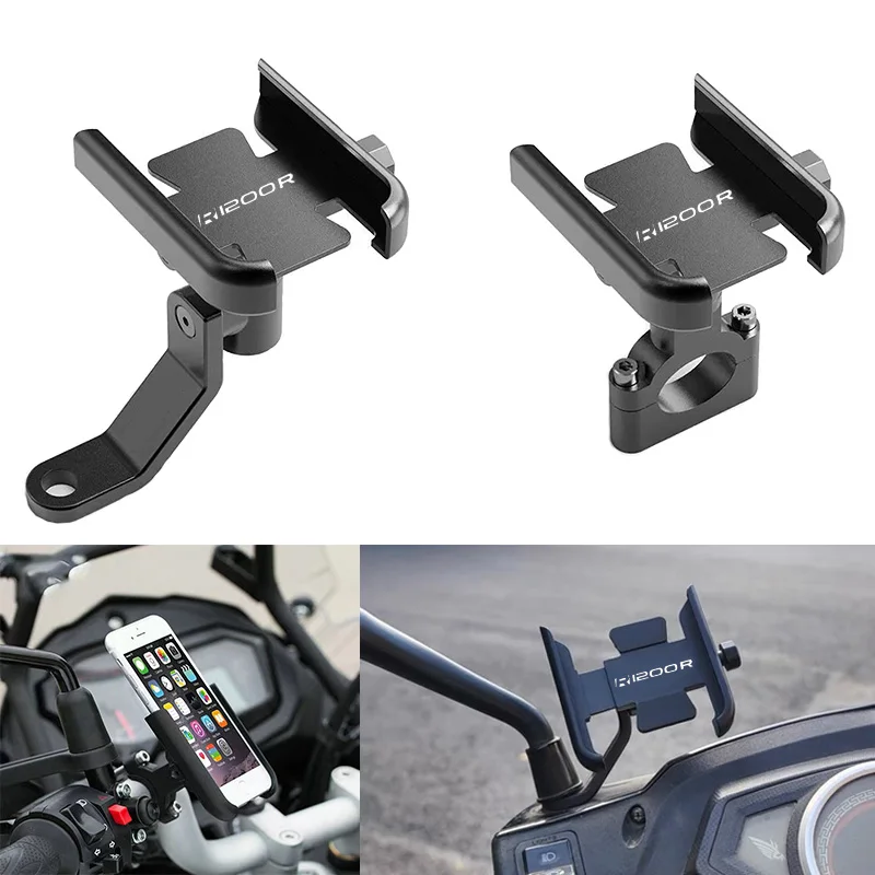 For BMW R1200R R 1200 R 1200R 2006 2007 2008 2009 2010 2011-2014 Motorcycle Handlebar Mobile Phone Holder GPS Stand Bracket 