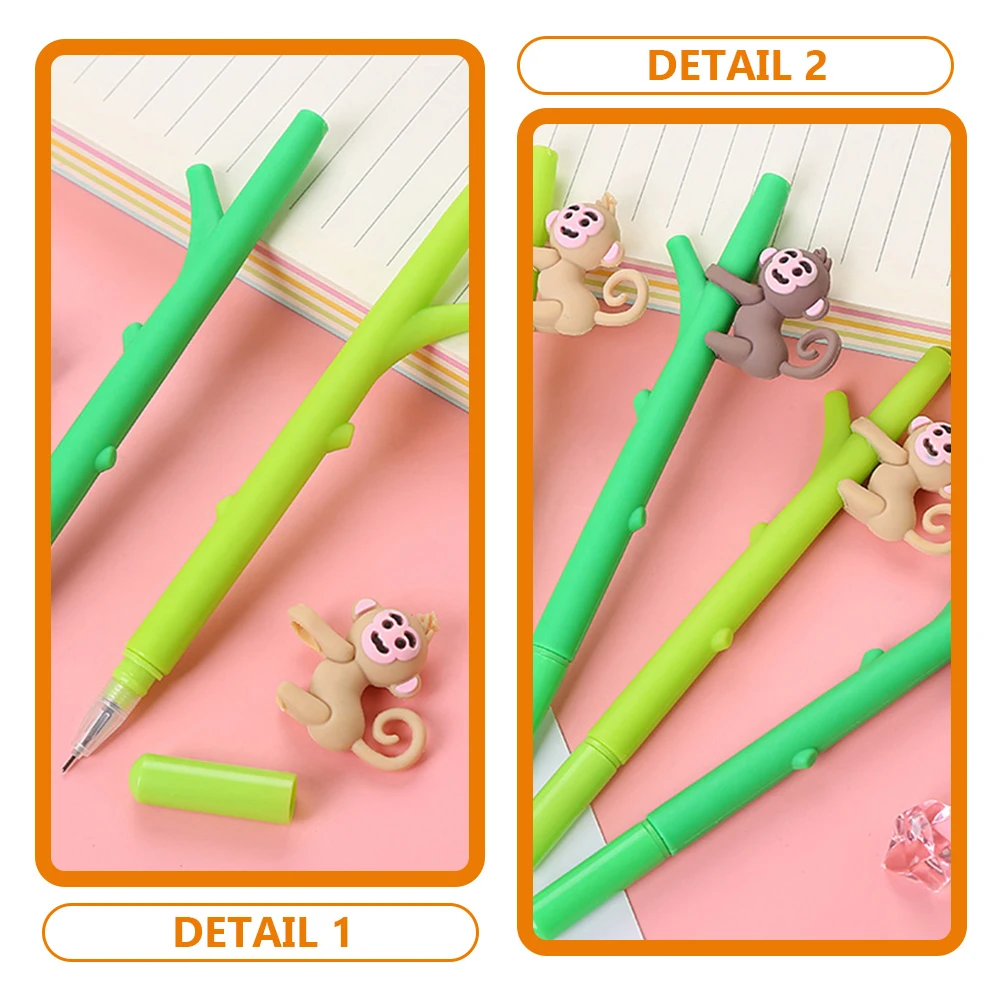 

12pcs Student Refillable Portable Sign Pens With Lid Fine Tip Gel Pens For Office Business Gift Daily Use Writing Supply