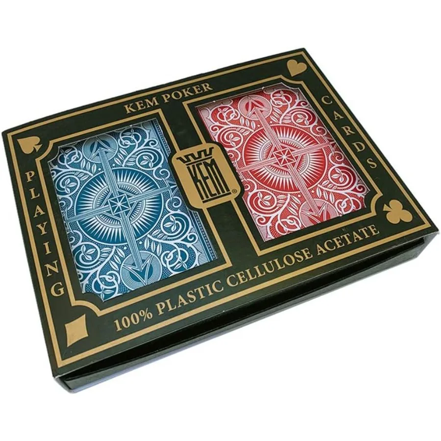 

Игральные карты Arrow Jumbo Index для профессиональных фокусов и игр в стиле казино, большие индексные метки для легкого чтения карт Du