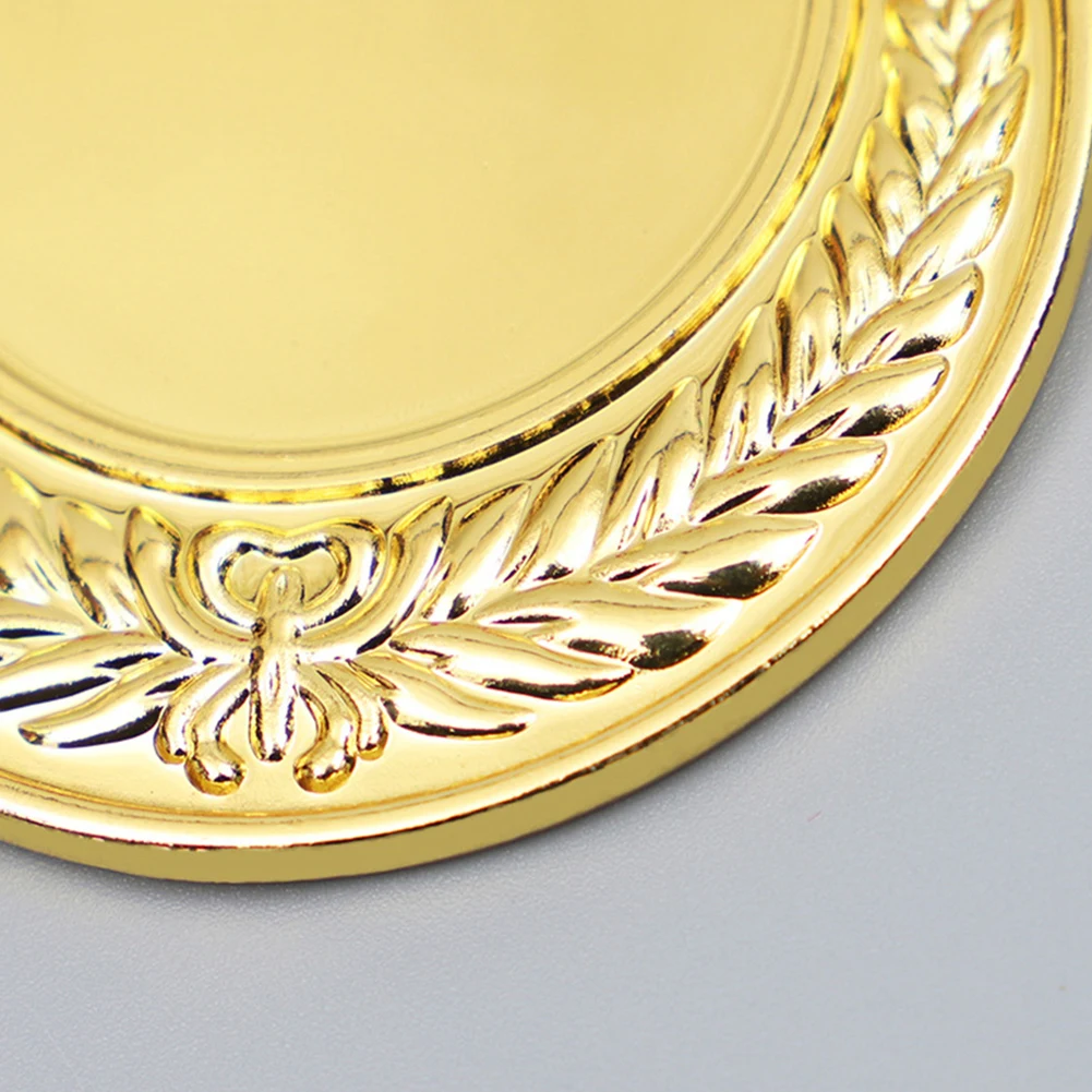 10Pcs Gold/Silver/Bronze Medal Sports Rewards with Neck Ribbon Students Rewards Competition Prize Medals for Marathon Ball Games