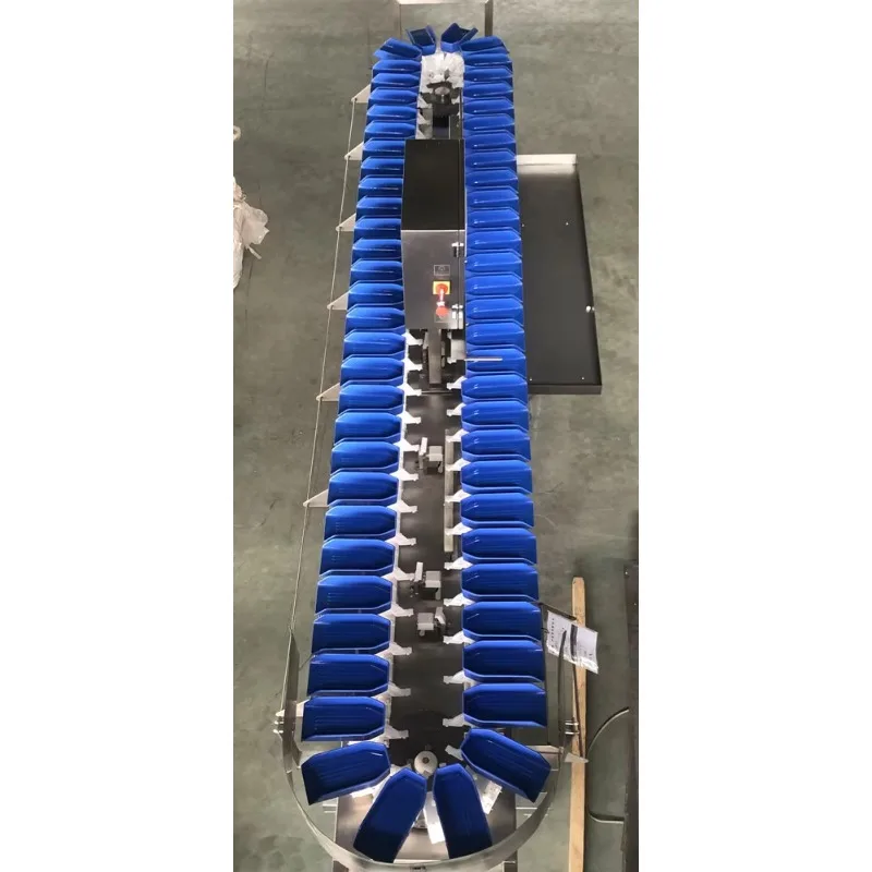 Rotary Tray Type Weighing Machine Vegetable Sorting Fruit Weight Grading Machine 304 SS Veg Retail Shops