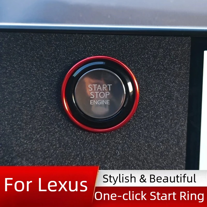 For Lexus NX/RX/ES/IS/CT/UX 2014-2025 Knob Ring One-button Activation Trim Ring Car Interior Modification Accessories Supplies
