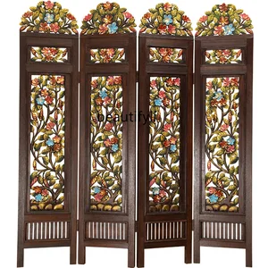 قسم نحت الخشب الصلب ، شاشة قابلة للطي ، مدخل الغرفة ، أثاث صيني أعلى 12 مبيعات الأكورديون الصينية - رقم 6