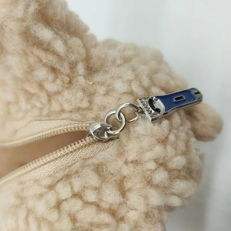 

95AE 16cm Plush Stuffed Alpaca with Sitting Posture Face Nursery Baby Room Supply