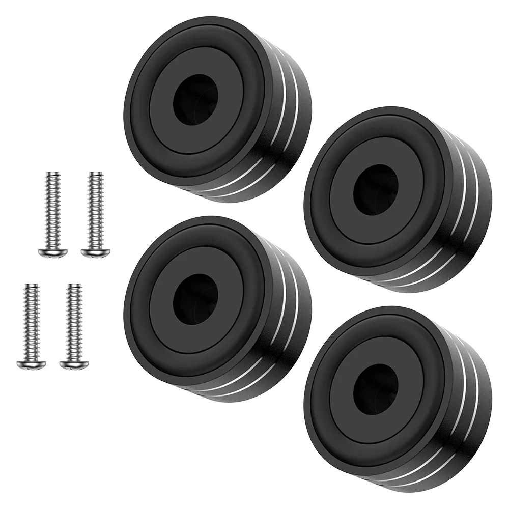 

4Pcs 40x20mm Hifi AMP Speaker Aluminum Isolation Feet Pad Use For Turntable DAC Stereo Audio Speakers Amplifier Feet Pads