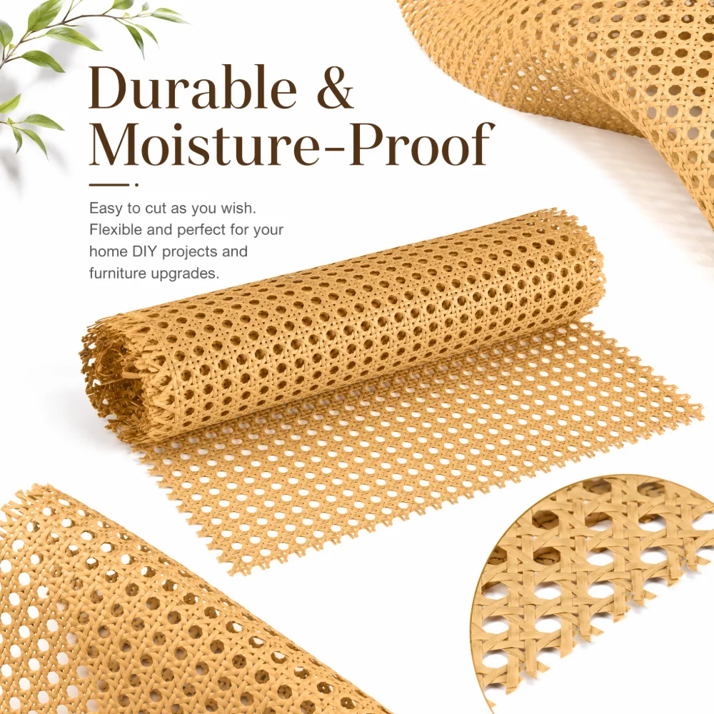 40-50cm Wide 0.6-2 Meters Long Plastic Rattan Webbing Roll Wicker Board Outdoor Chair Table Furniture Repair Material