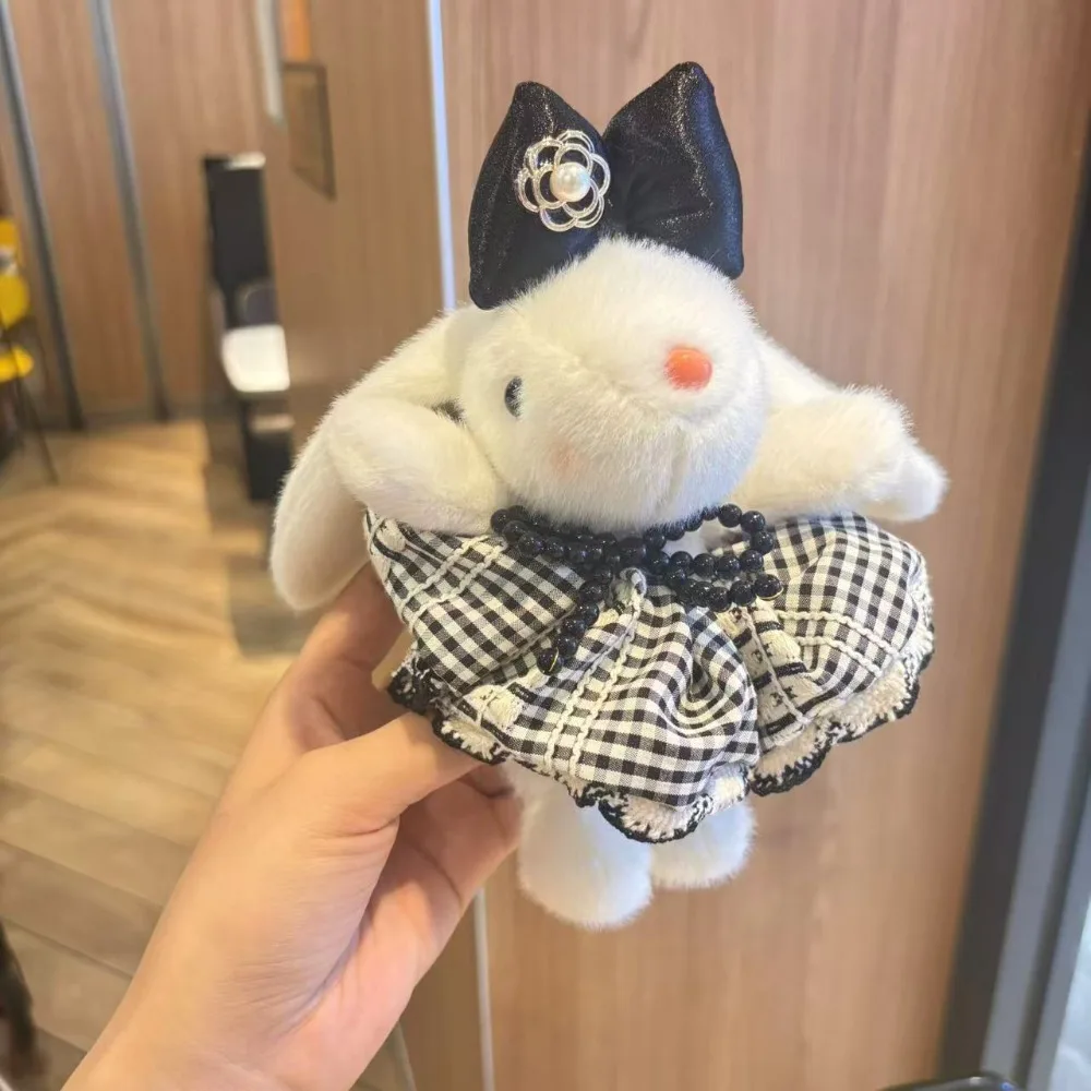 

Creative Soft Rabbit Pendant Hanging 19cm Cartoon Keyrings PP Cotton Filling Cute Rabbit Key Ring Cars Decoration