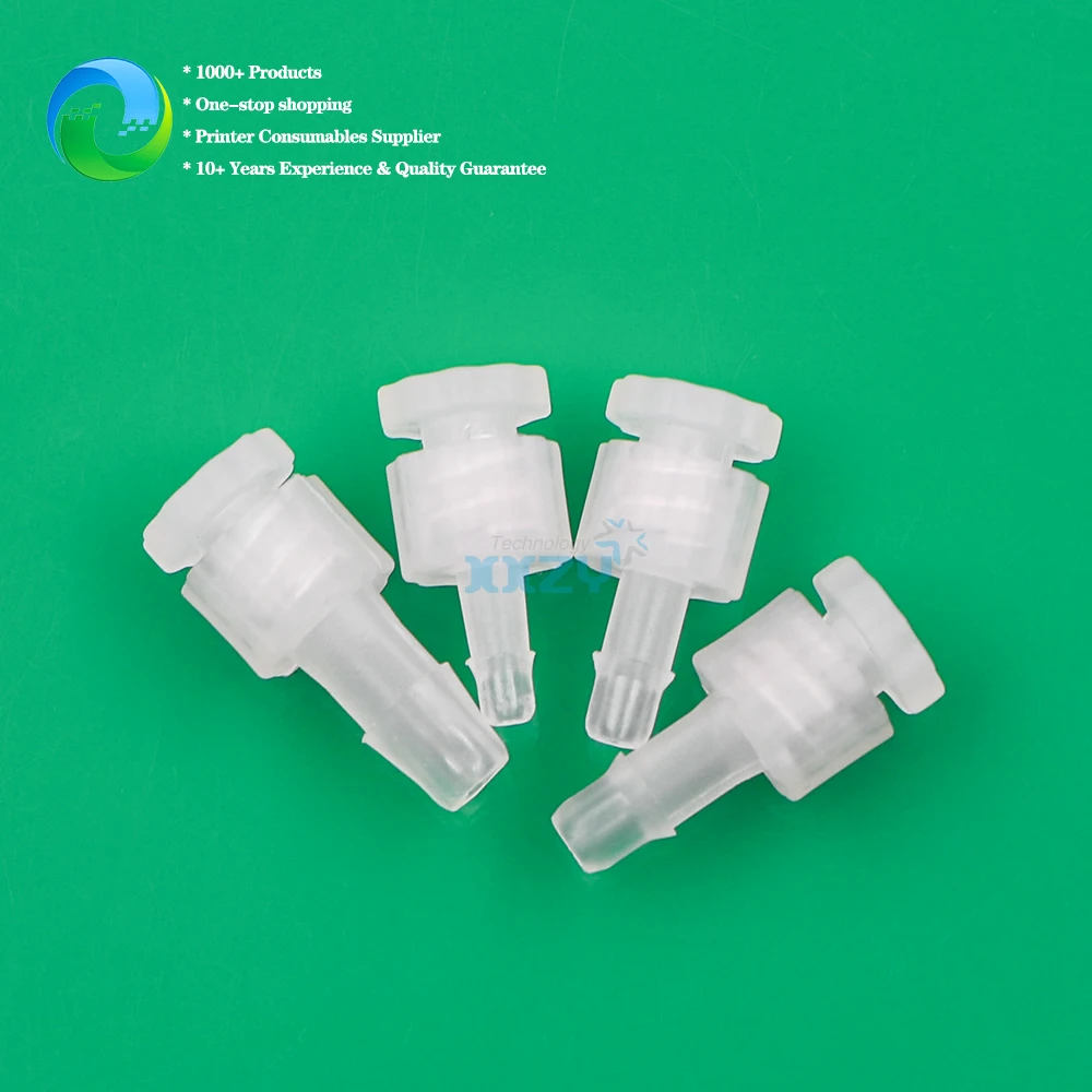 20 Teile/los Tinte Rohr Stecker mit Stecker für Inkjet Drucker UV Flachbett Maschine Rohr Kupplung Joint Buchse