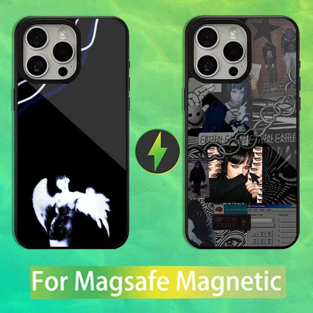

C-Crystals C-Castles Band Phone Case For iPhone 16,15,14,13,12,11,Pro,Max,Plus,Mini,Magsafe,Magnetic Wireless Charging Case