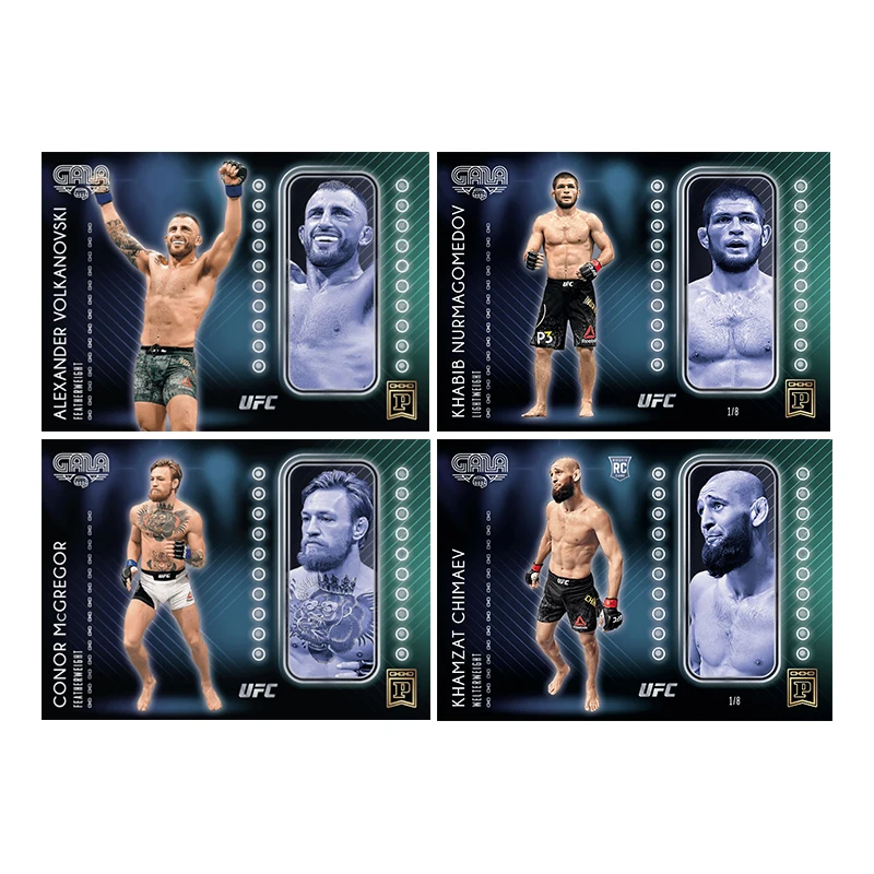 Homemade Diy Panini UFC Series Conor Mcgregor Amanda Nunes Aljamain Sterling Khabib Nurmagomedov Collection Card Toys Gift - view 3