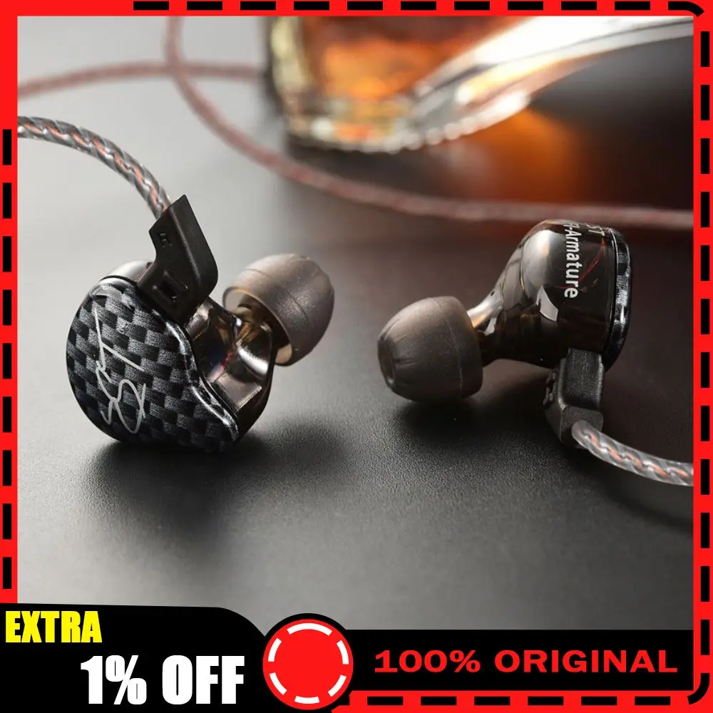 

Проводные наушники Kz Zst 1dd + 1ba Динамические драйверы и броня Наушники-вкладыши Шумоизоляция Hi-Fi Музыка Спортивные наушники Подарок