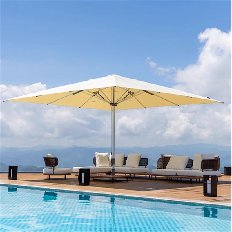 Large parasol outdoor umbrella courtyard solar umbrella parking scenic spot commercial store door sun umbrella