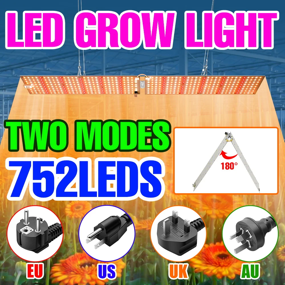 

Phyto LED Lamp 220V Phytolamp LED Grow Light Full Spectrum Plant Spotlights 500W 800W 1000W Greenhouse Seedlings Growth Light