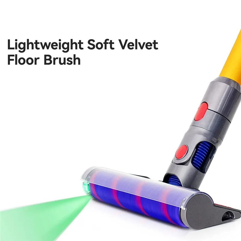 New Brush for Dyson V10 V8 V7 V11 V15 Direct Drive Vacuum Cleaner Turbo Brush with Quick Release for Cleaning Carpets