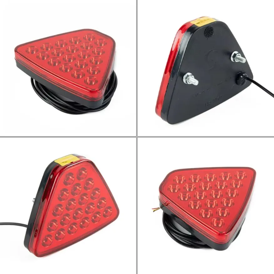 Practical Durable High Quality LED Light LED Tail Stop Triangle Universal Brake Light Center Brake Light F1 Style 1x