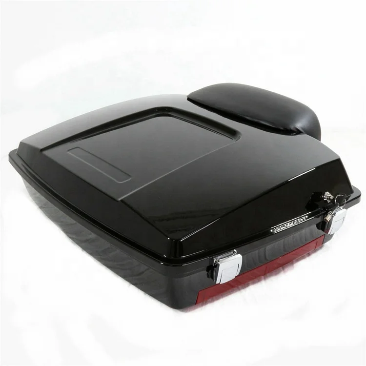 

Black Chopped Tour Pak Trunk with Small Backrest for Harley Davidson Touring 1997-2013