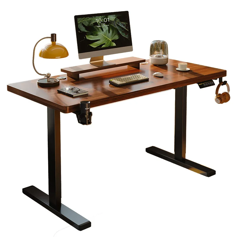 Electric lifting table Dual motor solid wood computer table Lifting desk