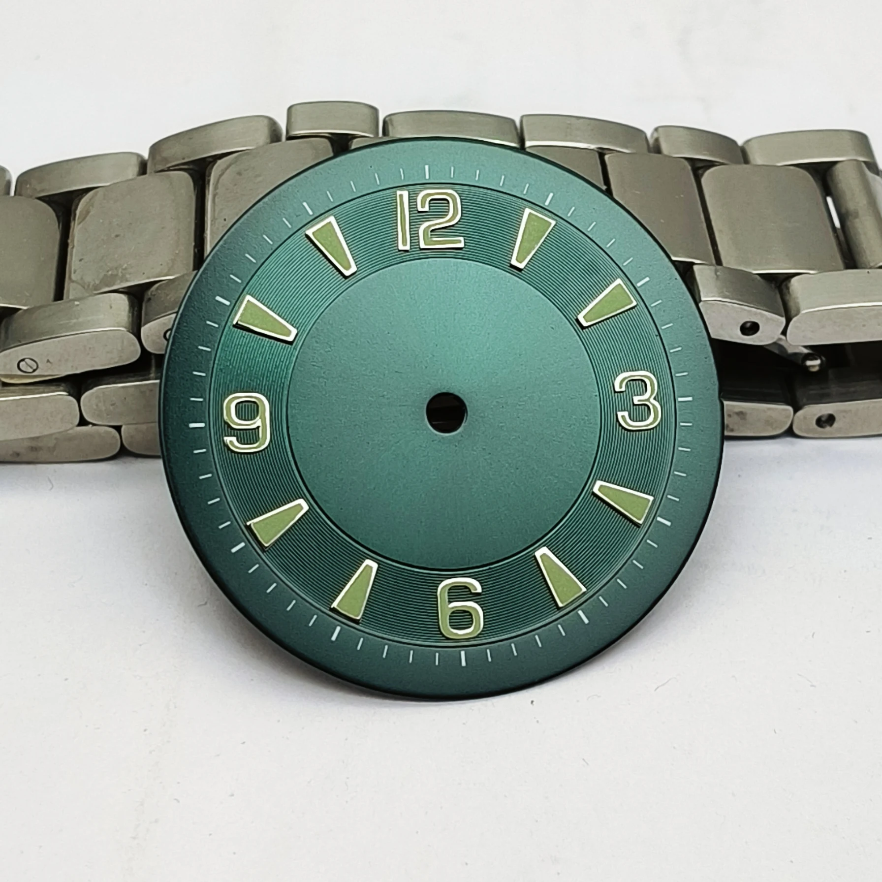 Watch Part 33.5MM Green Luminous Dial Fit Miyota8215 Eta2836 eta2824 eta2892 pt5000 Automatic Movement