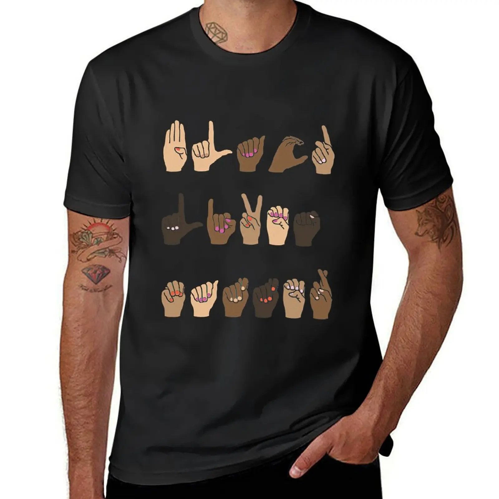 

Black lives matter sign language T-Shirt custom t-shirts cheap stuff Louboutins mens t shirts pack